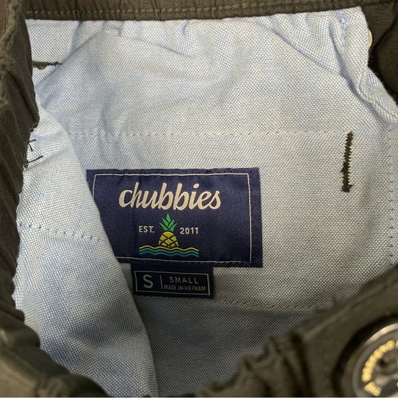 Chubbies Men Small The Dark N Stormies 5.5” Shorts Originals Stretch Twill - Picture 4 of 5